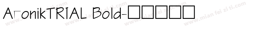 AeonikTRIAL Bold字体转换
